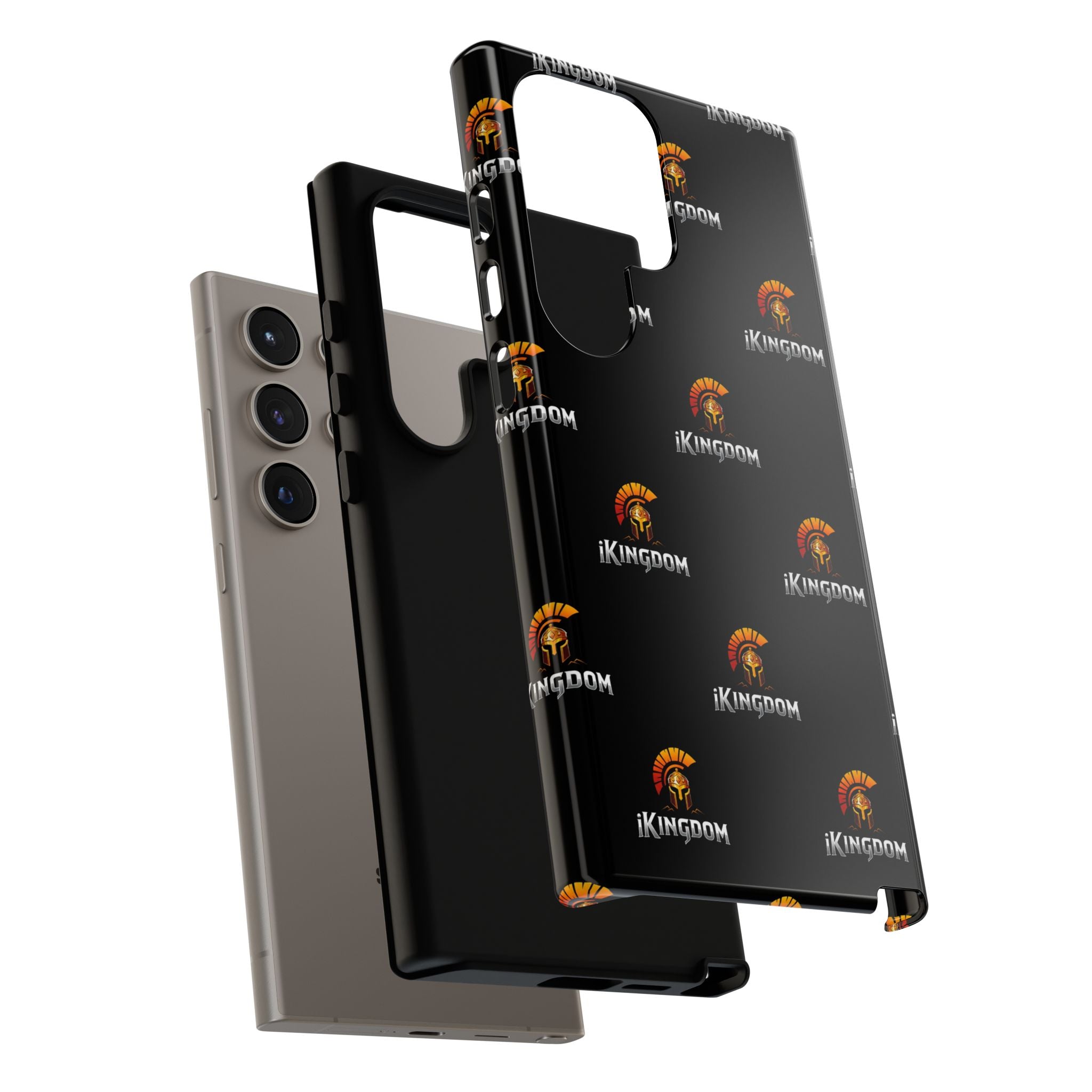 iKingdom Spartan Logo Tough Phone Case — Black Protective Phone Cover