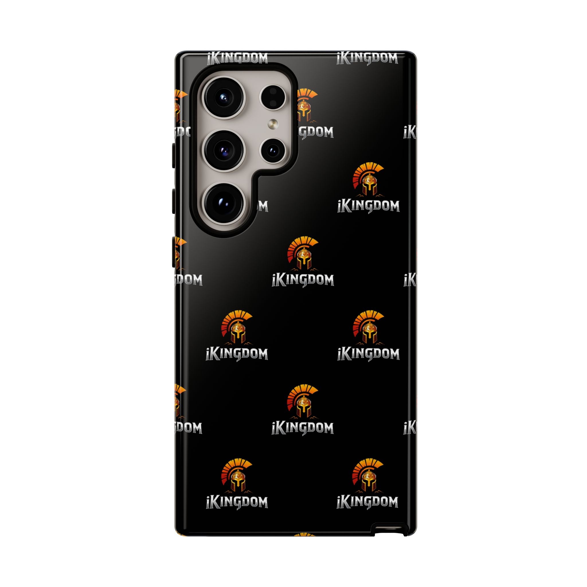 iKingdom Spartan Logo Tough Phone Case — Black Protective Phone Cover