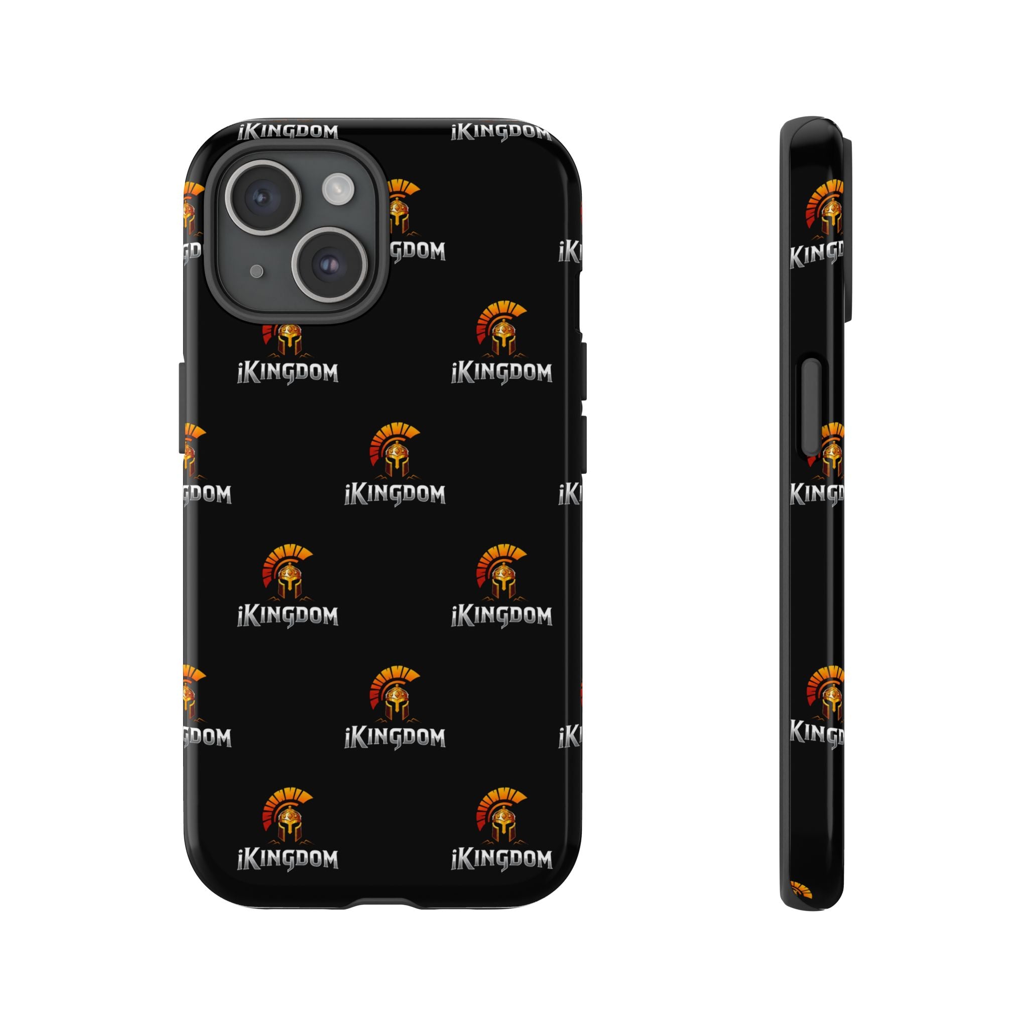 iKingdom Spartan Logo Tough Phone Case — Black Protective Phone Cover