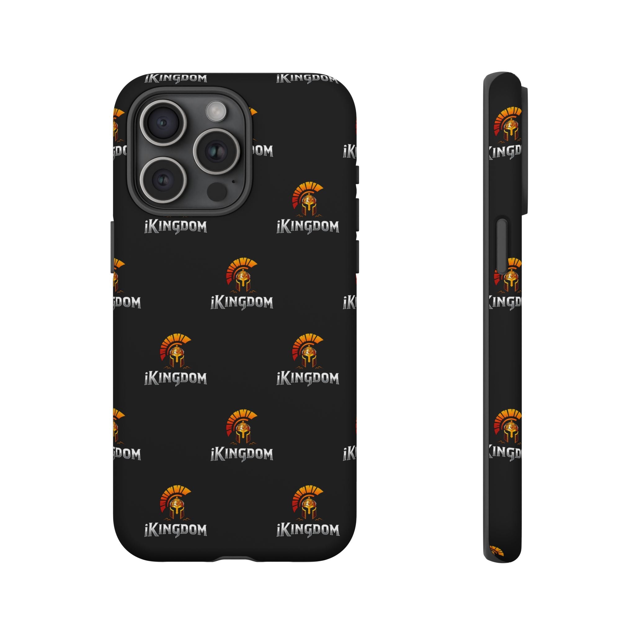 iKingdom Spartan Logo Tough Phone Case — Black Protective Phone Cover