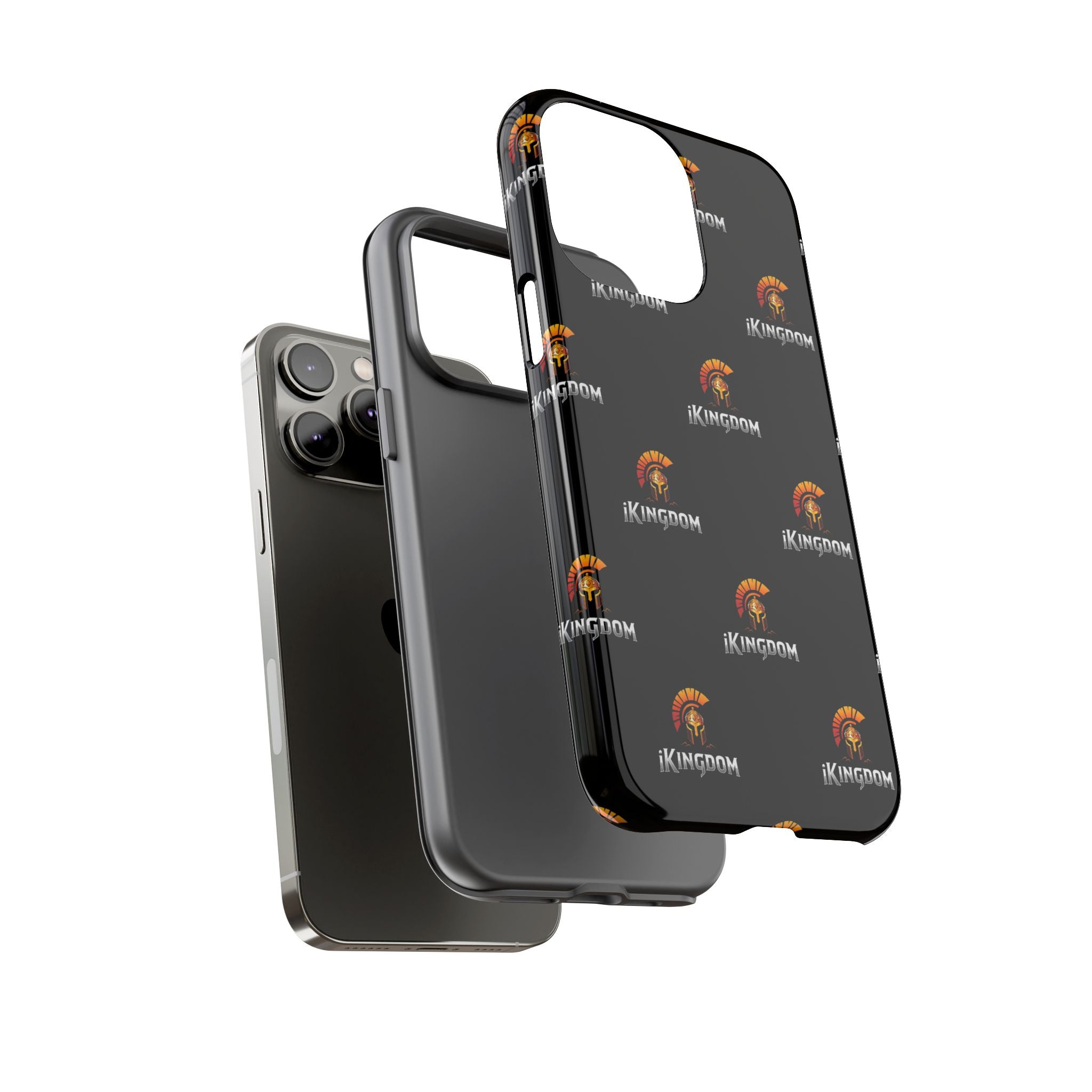 iKingdom Spartan Logo Tough Phone Case — Black Protective Phone Cover
