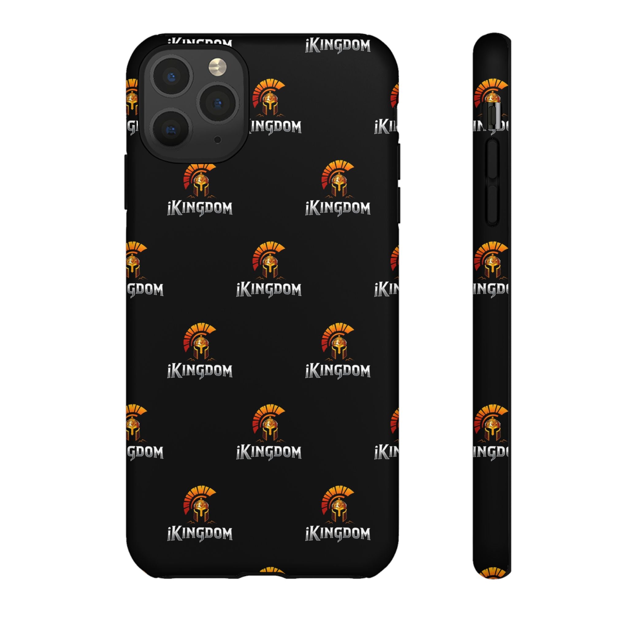 iKingdom Spartan Logo Tough Phone Case — Black Protective Phone Cover