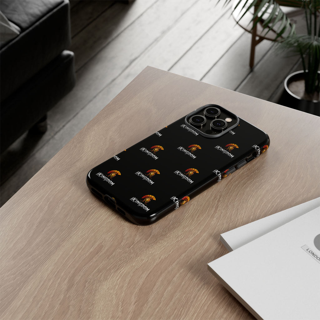 iKingdom Spartan Logo Tough Phone Case — Black Protective Phone Cover