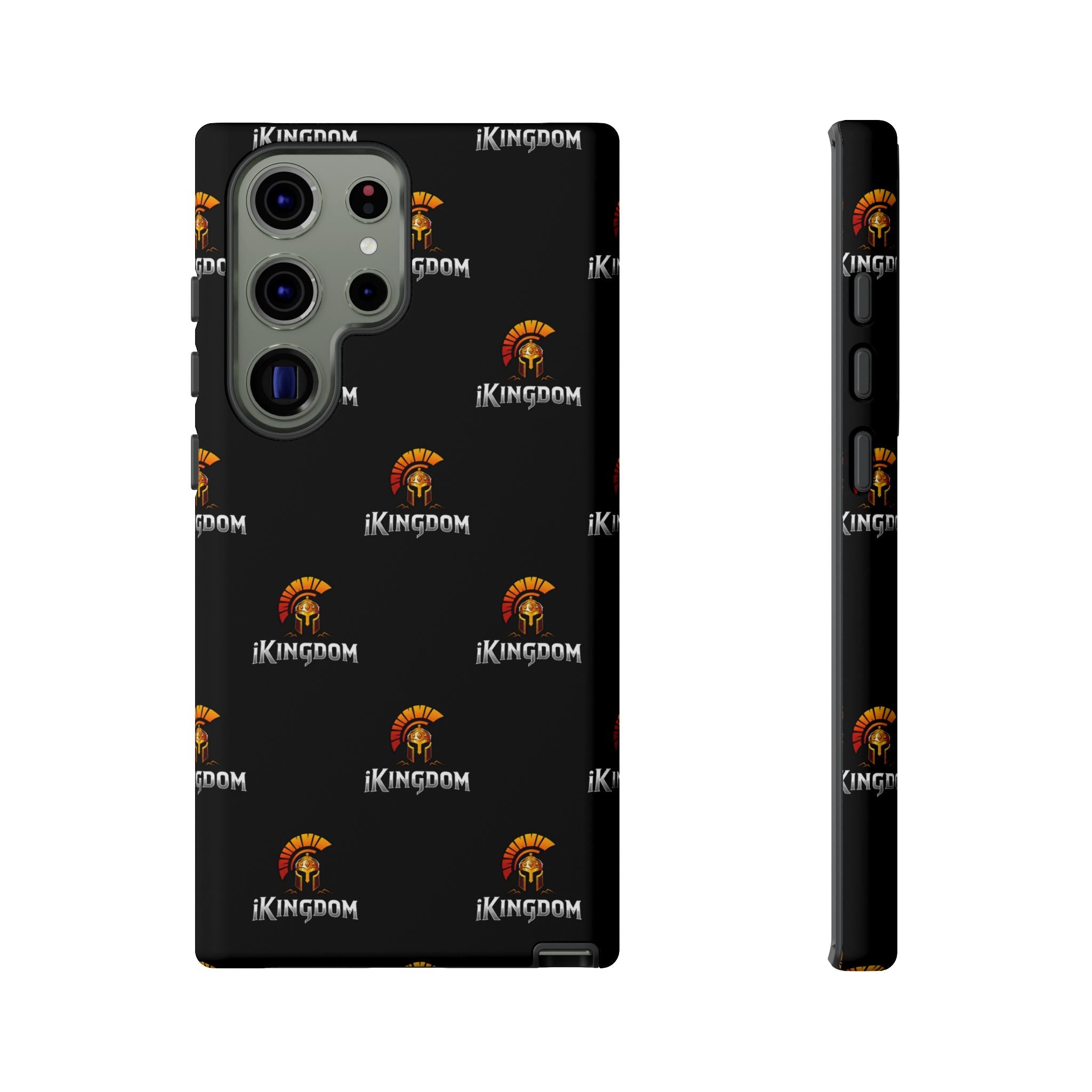 iKingdom Spartan Logo Tough Phone Case — Black Protective Phone Cover