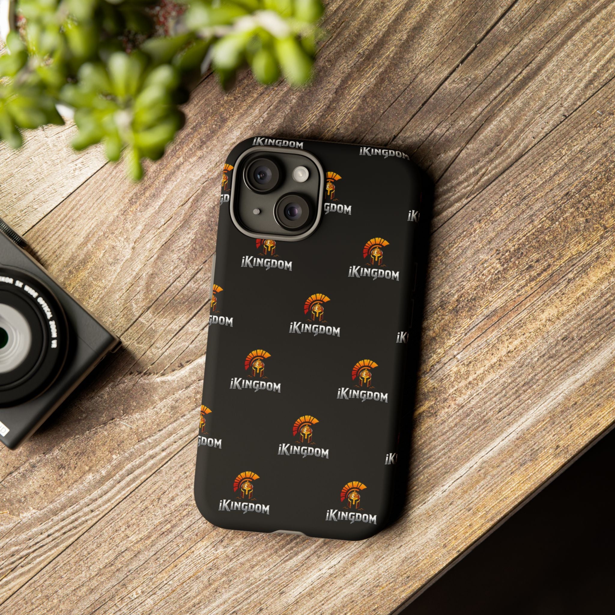 iKingdom Spartan Logo Tough Phone Case — Black Protective Phone Cover