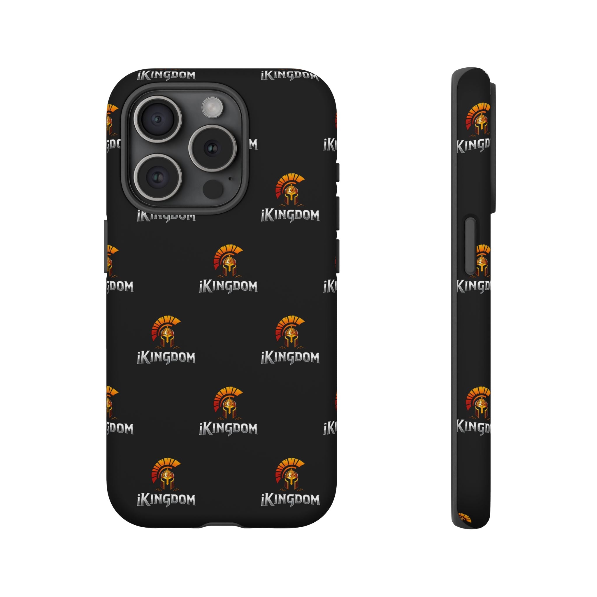 iKingdom Spartan Logo Tough Phone Case — Black Protective Phone Cover