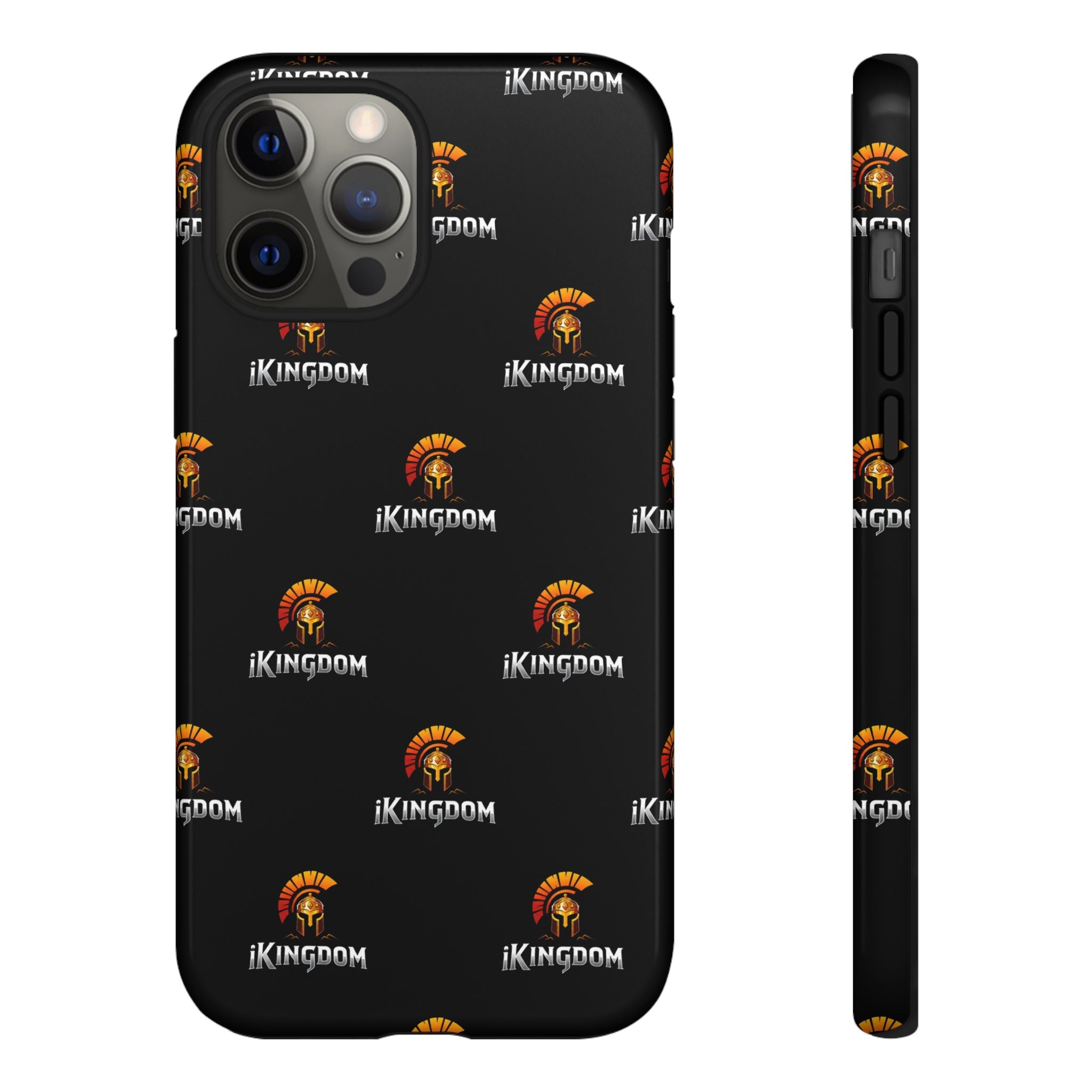 iKingdom Spartan Logo Tough Phone Case — Black Protective Phone Cover