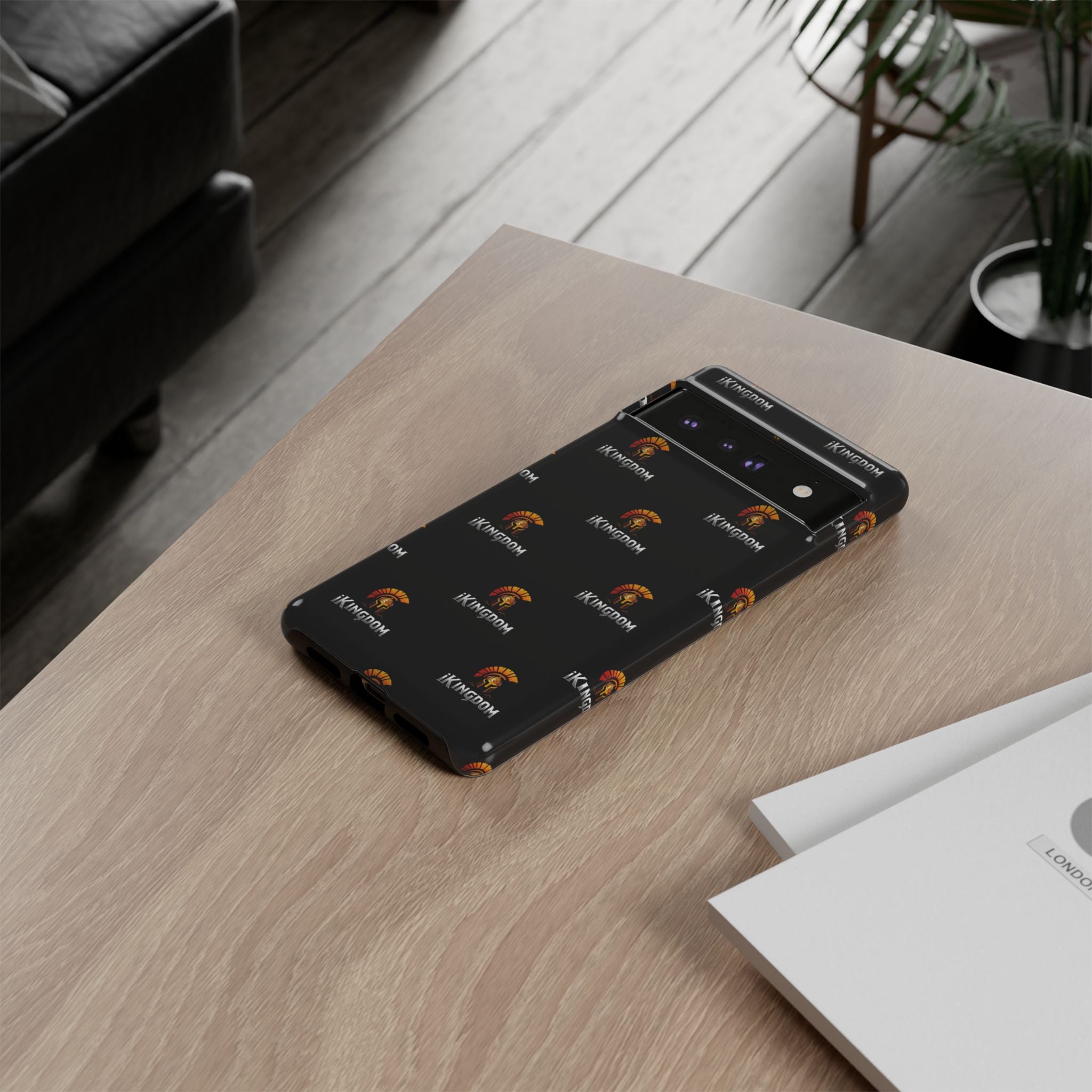 iKingdom Spartan Logo Tough Phone Case — Black Protective Phone Cover