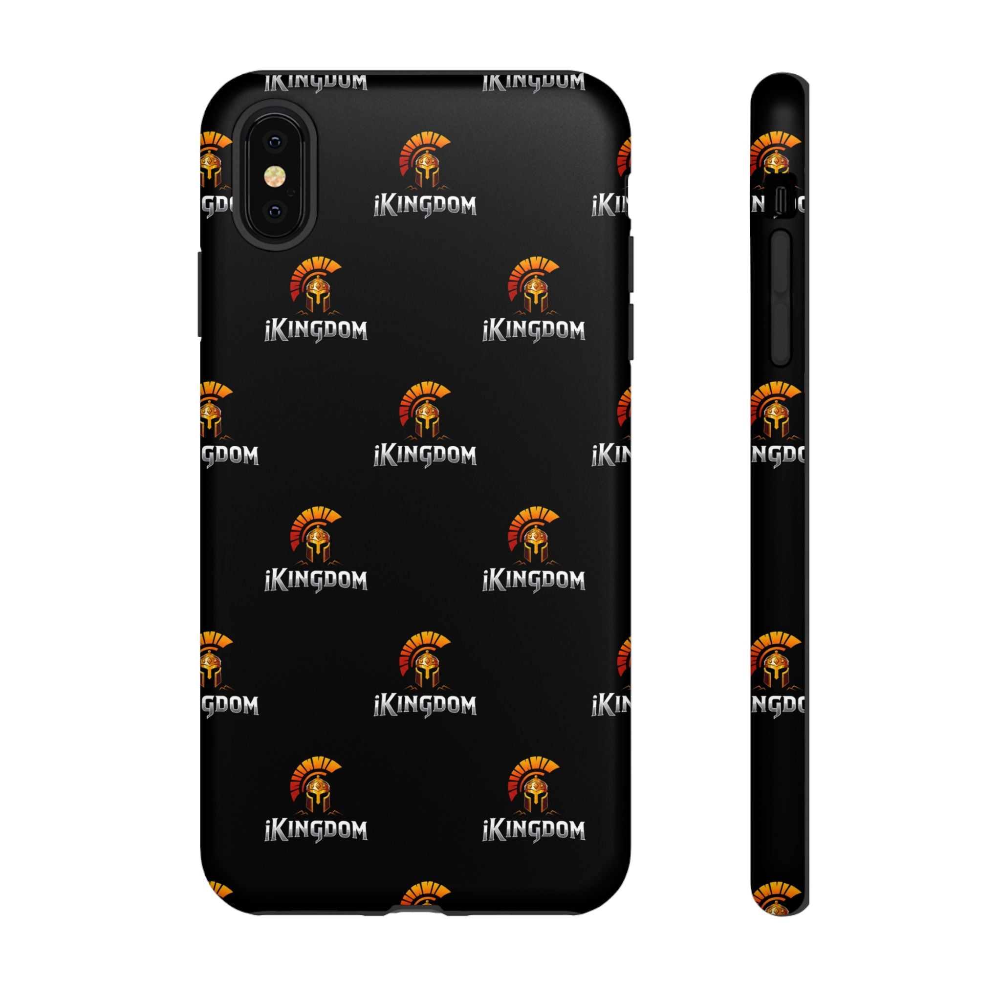 iKingdom Spartan Logo Tough Phone Case — Black Protective Phone Cover
