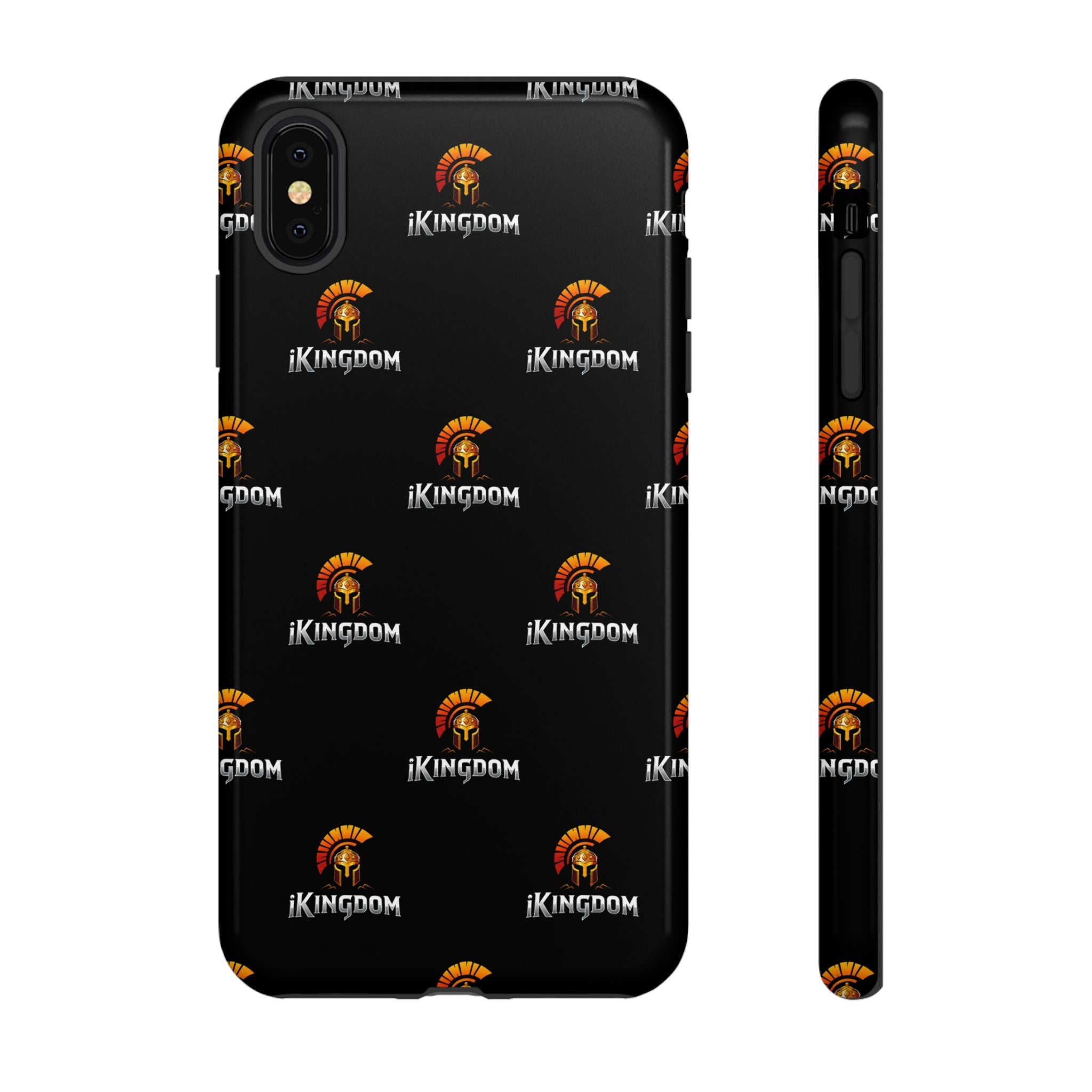 iKingdom Spartan Logo Tough Phone Case — Black Protective Phone Cover
