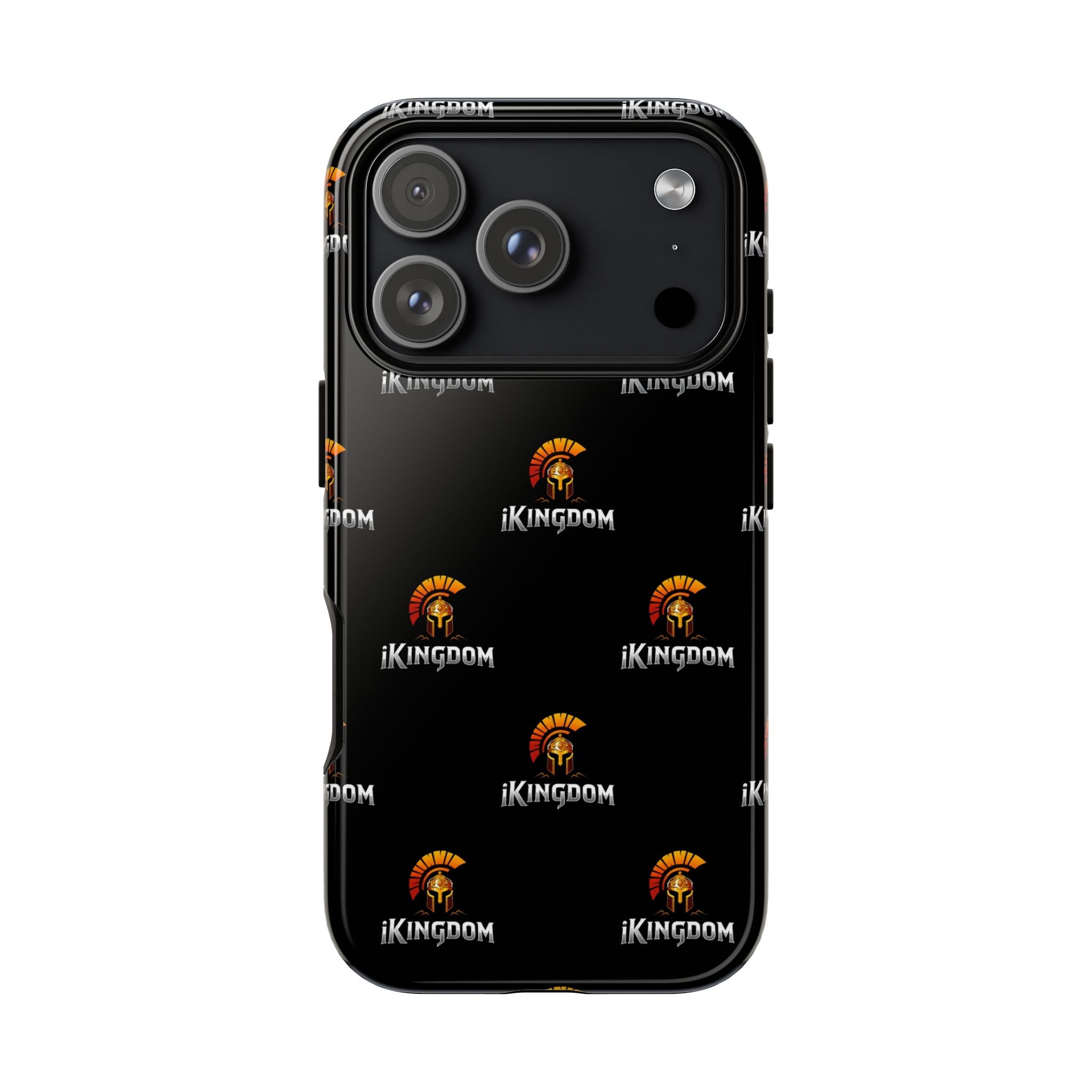 iKingdom Spartan Logo Tough Phone Case — Black Protective Phone Cover