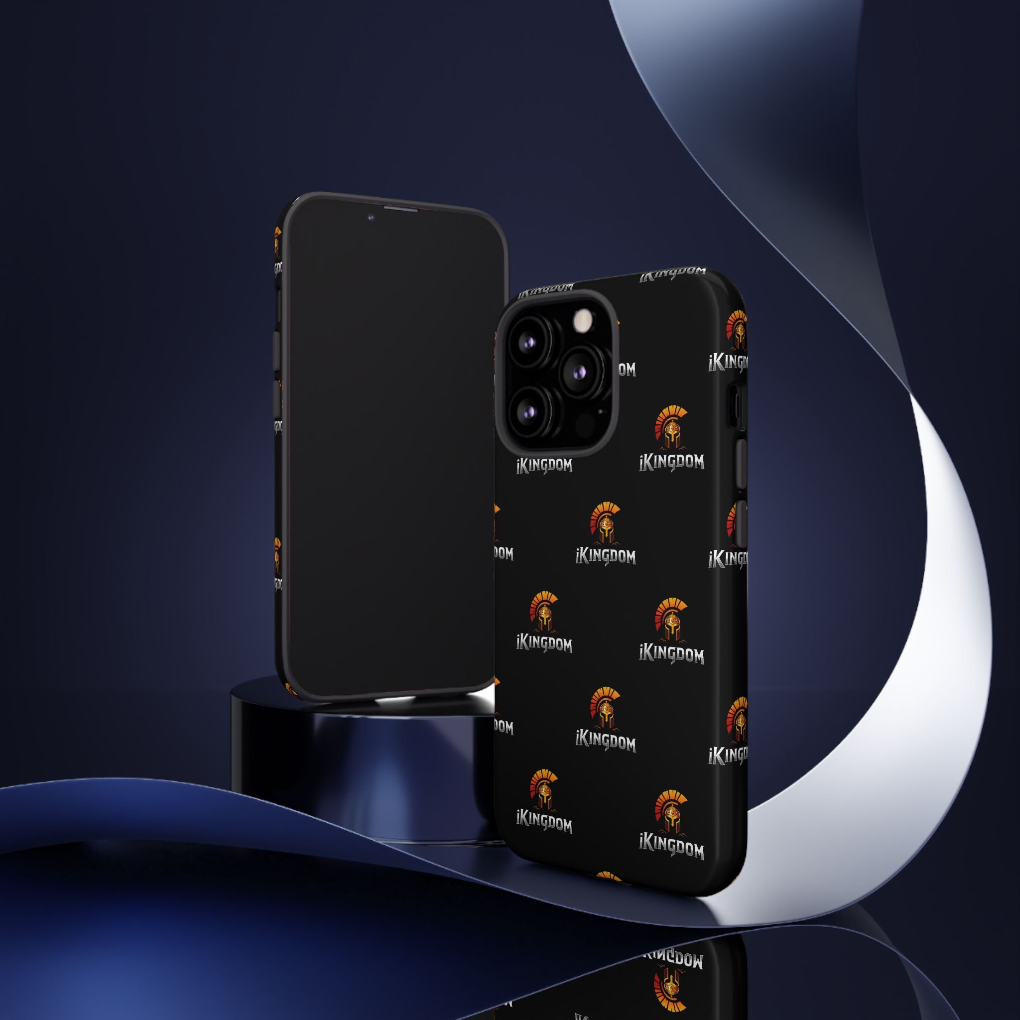 iKingdom Spartan Logo Tough Phone Case — Black Protective Phone Cover